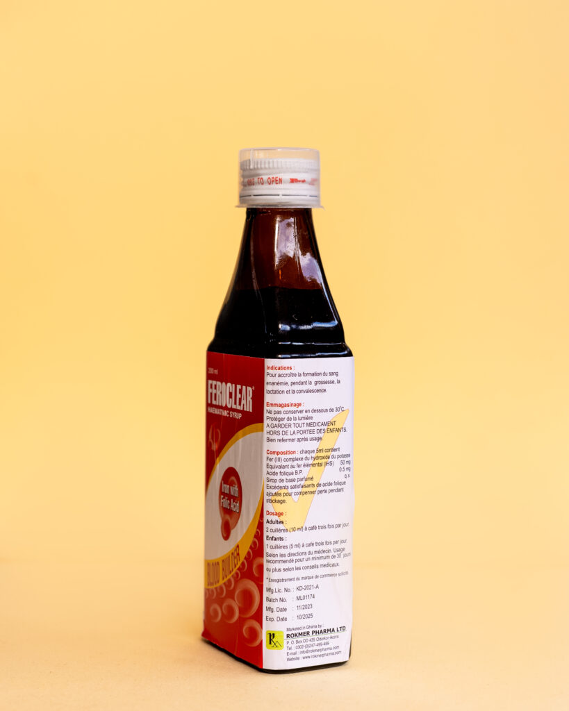 Feroclear Haematinic Syrup (200ML) | Rokmer Pharma Ltd